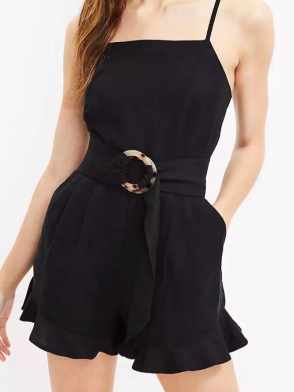 Ruffle Belted Romper - BRAND NEW!!